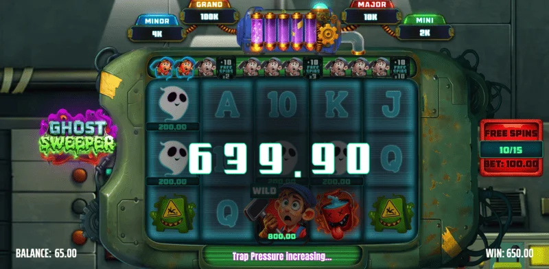 Ghost Sweeper – nagy nyeremény a szorzós Free Spins sorozatban